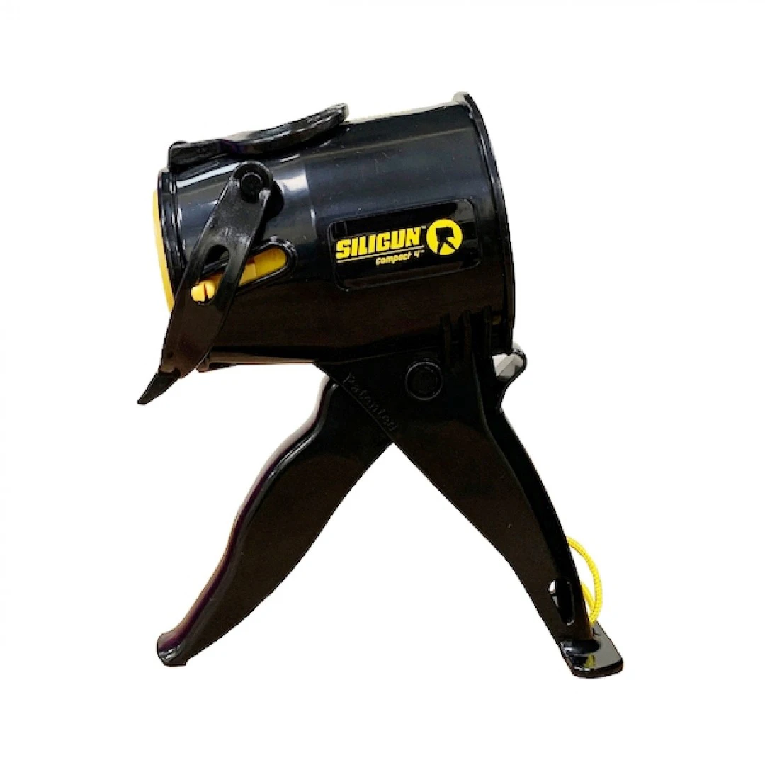 American Siligun Compact Glass Glue Gun – a Short, Self-Sealing, High-Thrust, Drip-Proof Caulking Tool