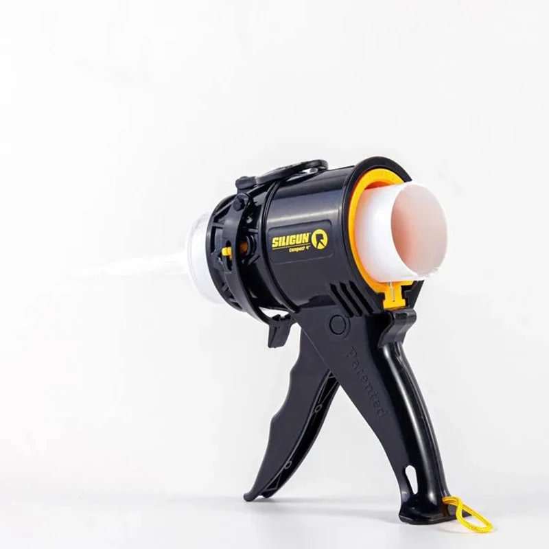 American Siligun Compact Glass Glue Gun – a Short, Self-Sealing, High-Thrust, Drip-Proof Caulking Tool