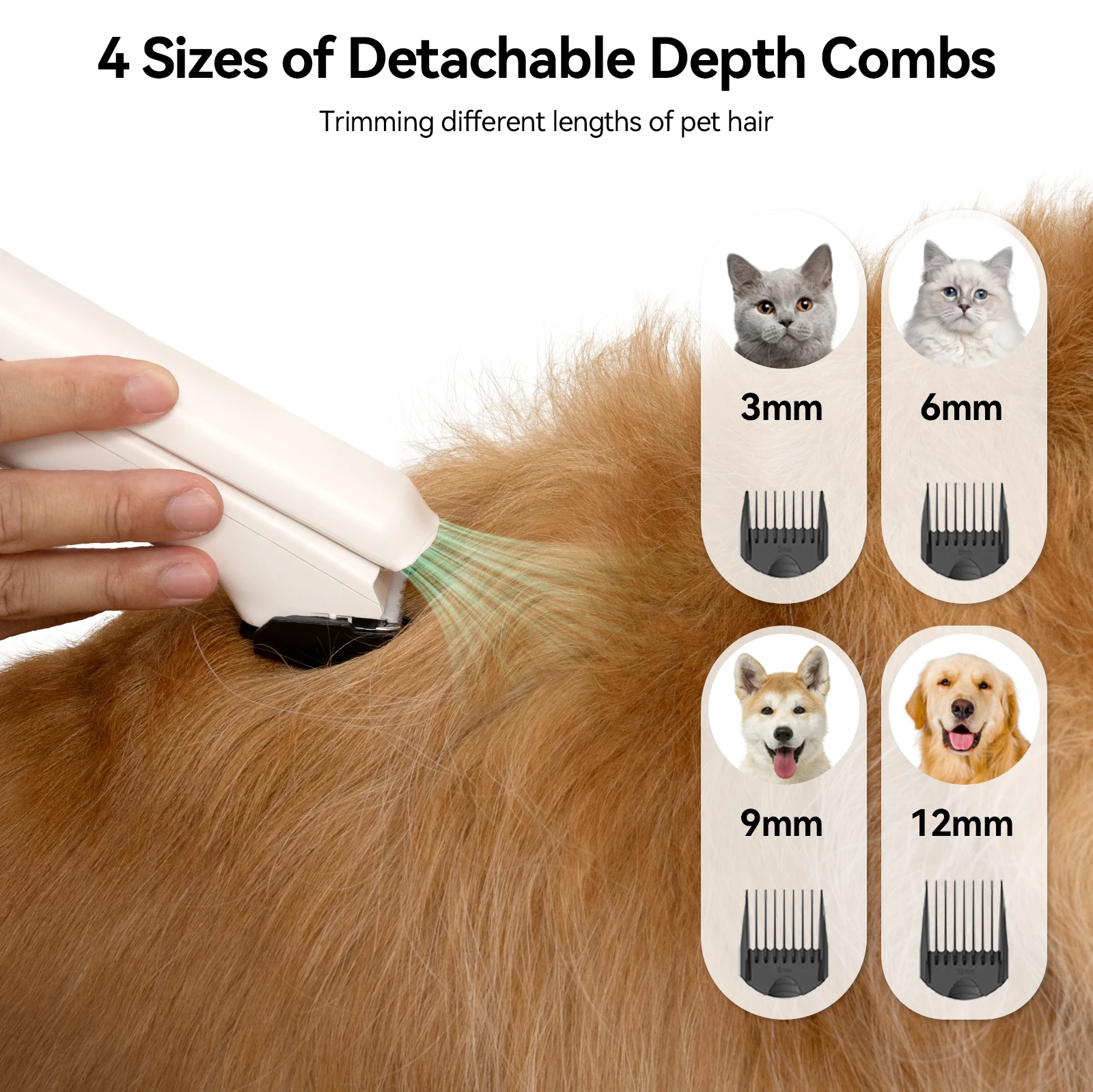 Amicura P1 Vacuum Cleaner and Hair Dryer 15kpa, Pet Grooming Set Adjustable Speed and Temperature, 5 Proven Care Tools