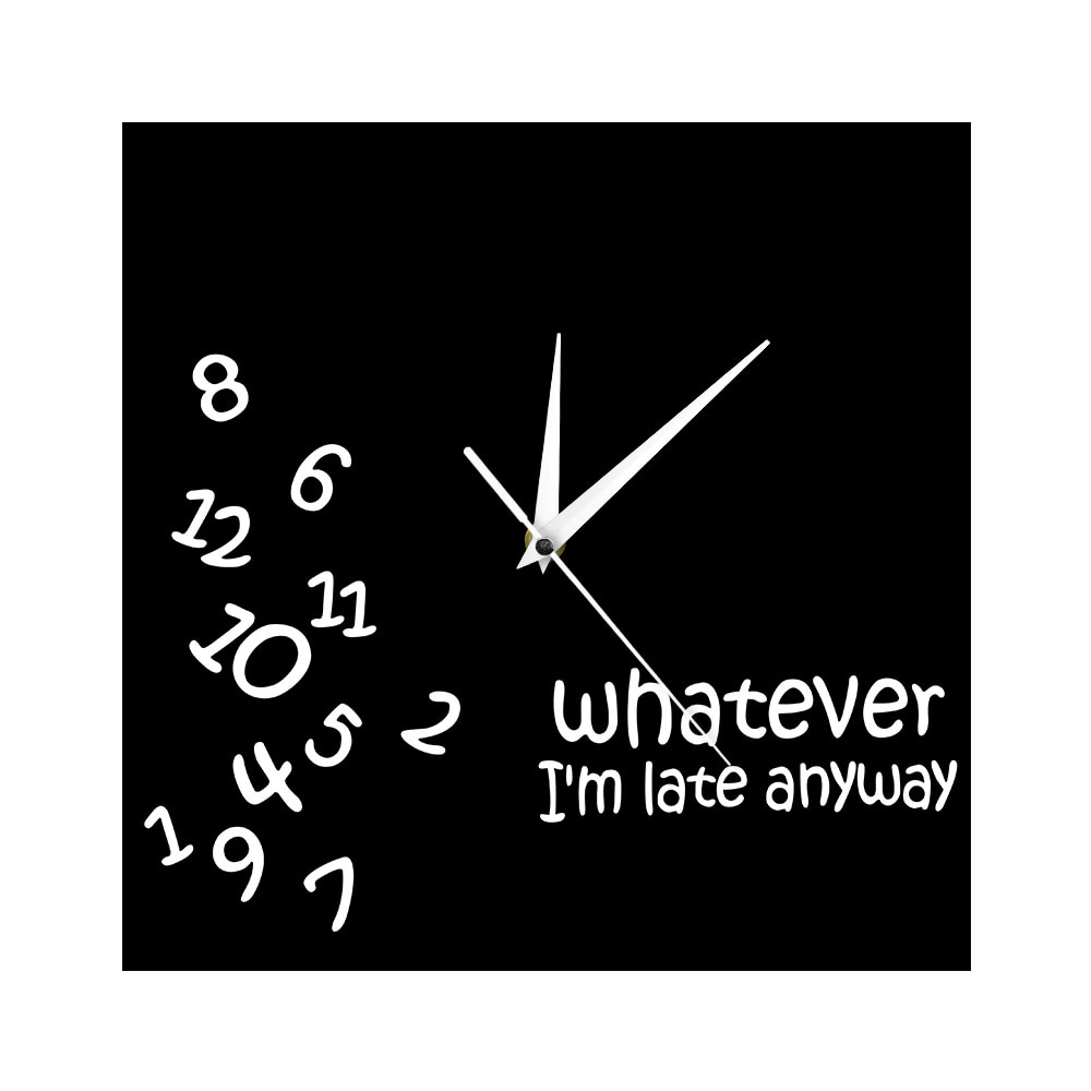 Analog Funny Square Wall Clock Analog Funny Square Wall Clock