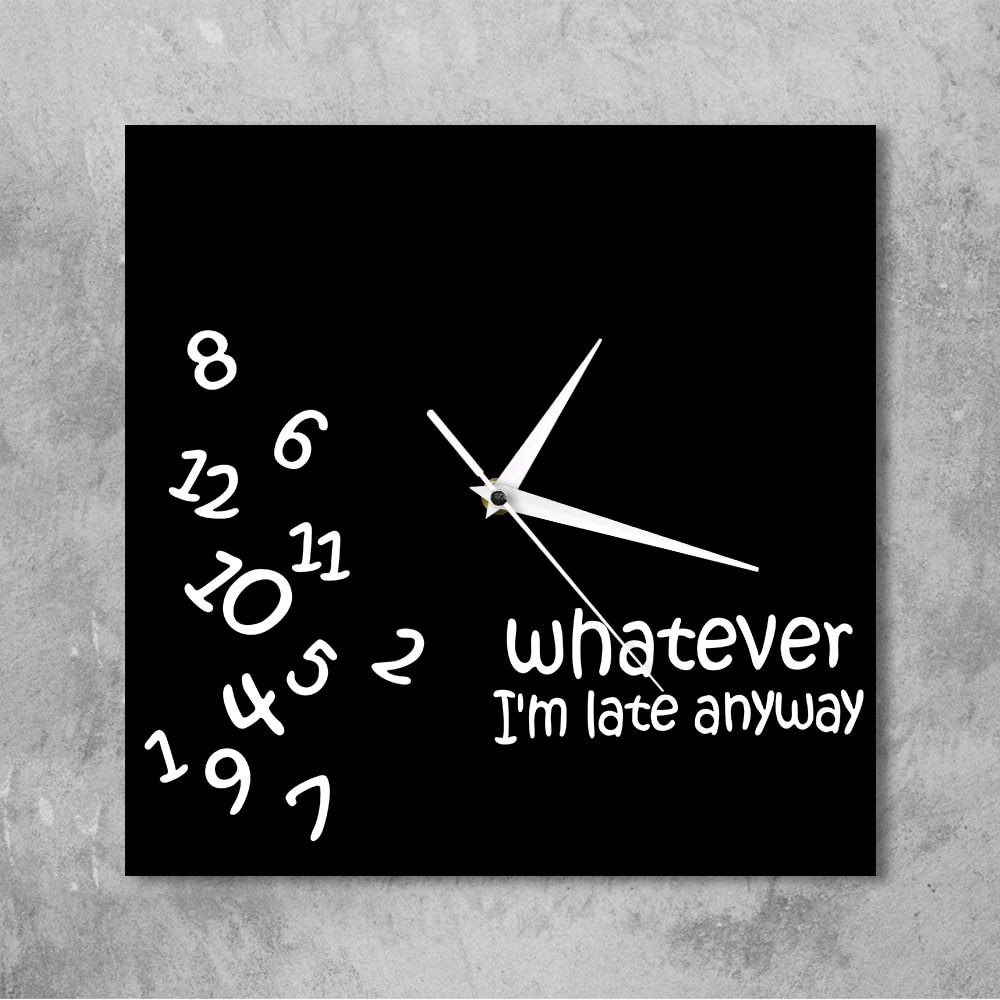 Analog Funny Square Wall Clock Analog Funny Square Wall Clock