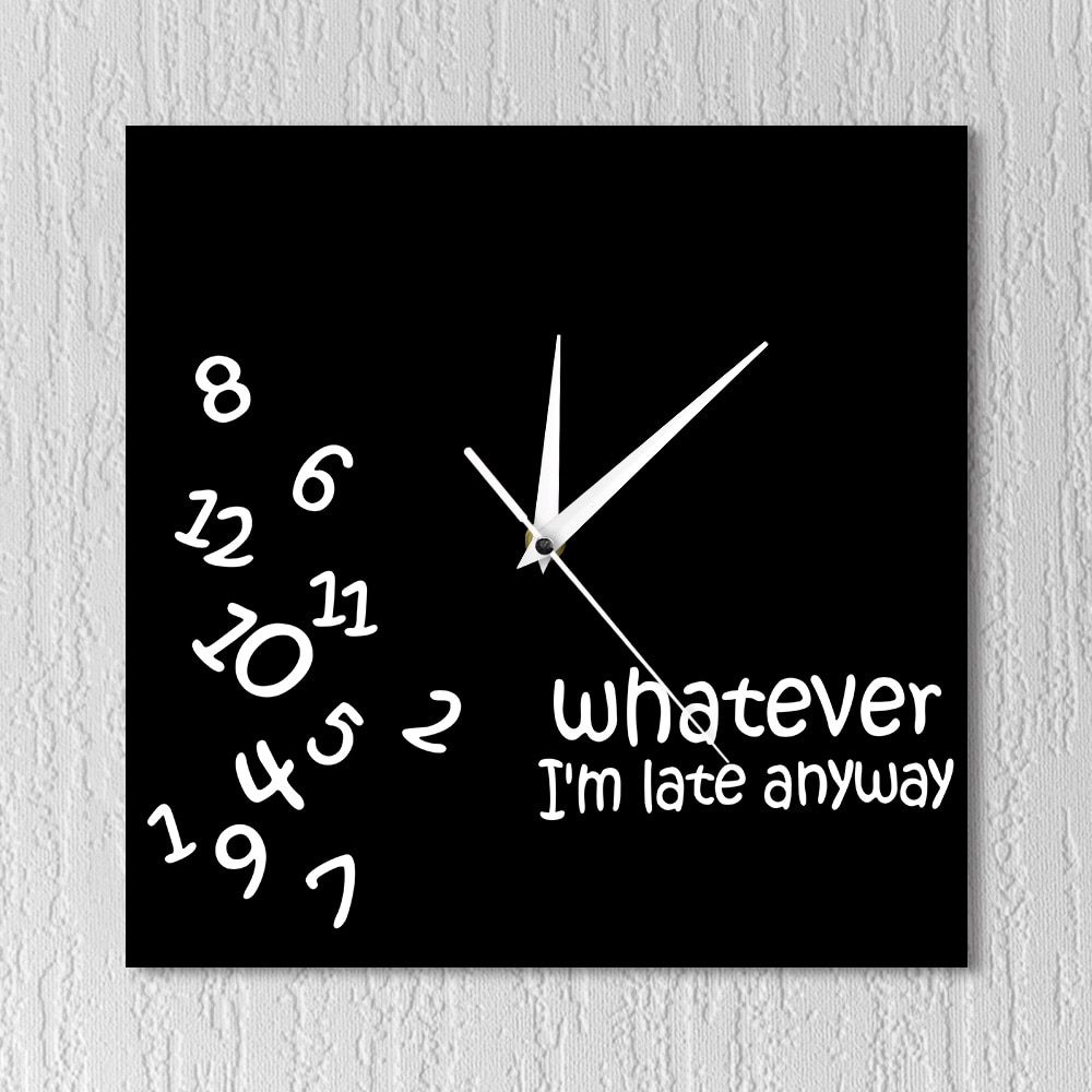 Analog Funny Square Wall Clock Analog Funny Square Wall Clock