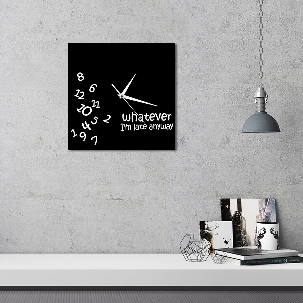 Analog Funny Square Wall Clock Analog Funny Square Wall Clock
