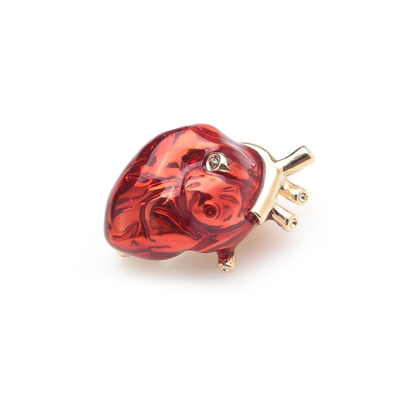 Anatomical Human Heart Brooch