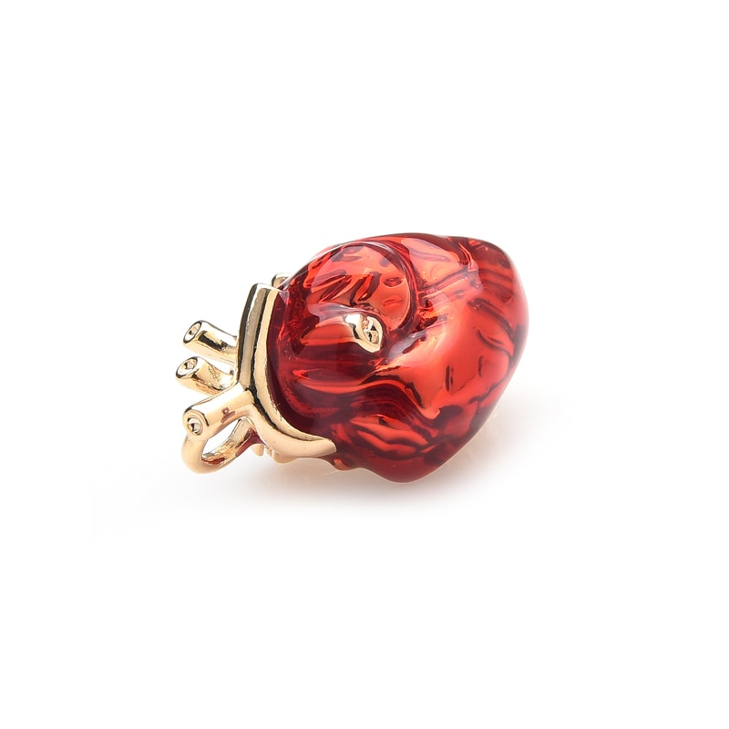 Anatomical Human Heart Brooch