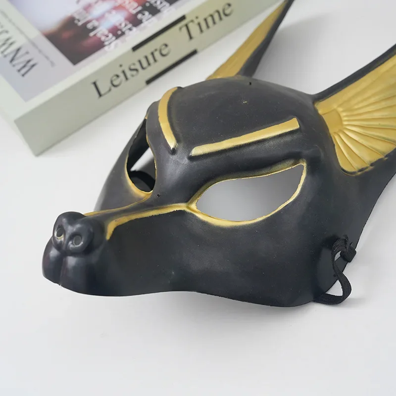 Ancient Egyptian Anubis Cosplay Face Mask Wolf Head Helmet Costume Party Show Prop Halloween Fancy Dress Ball Toy Ancient Egyptian Anubis Cosplay Face Mask Wolf Head Helmet Costume Party Show Prop Halloween Fancy Dress Ball Toy