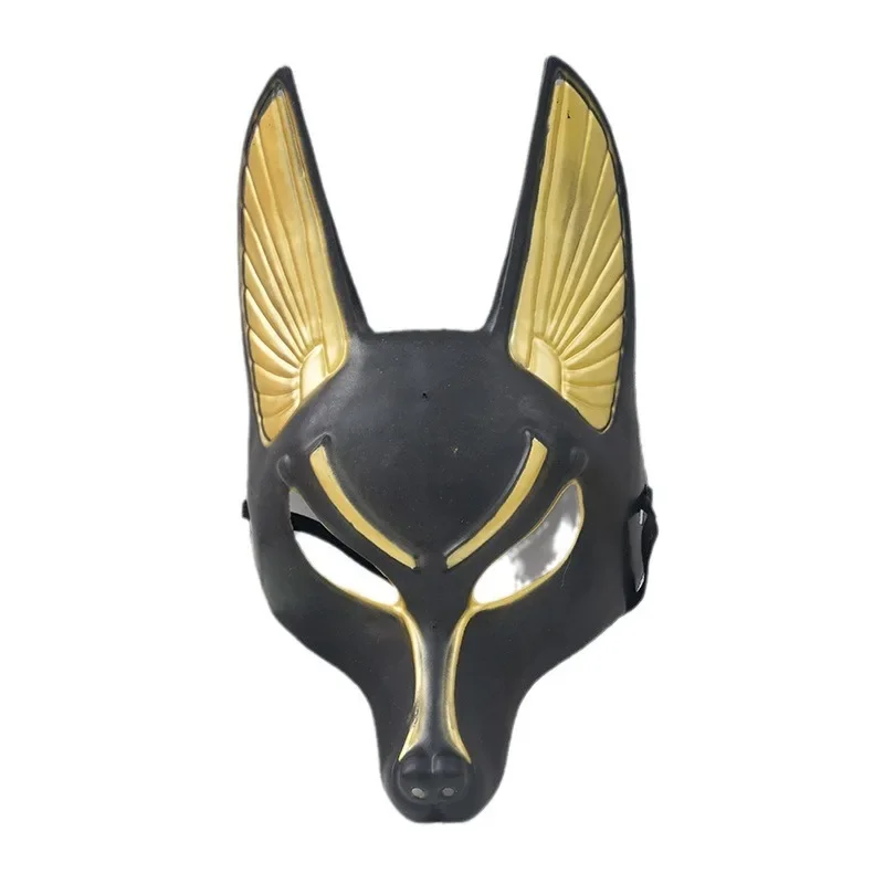 Ancient Egyptian Anubis Cosplay Face Mask Wolf Head Helmet Costume Party Show Prop Halloween Fancy Dress Ball Toy Ancient Egyptian Anubis Cosplay Face Mask Wolf Head Helmet Costume Party Show Prop Halloween Fancy Dress Ball Toy