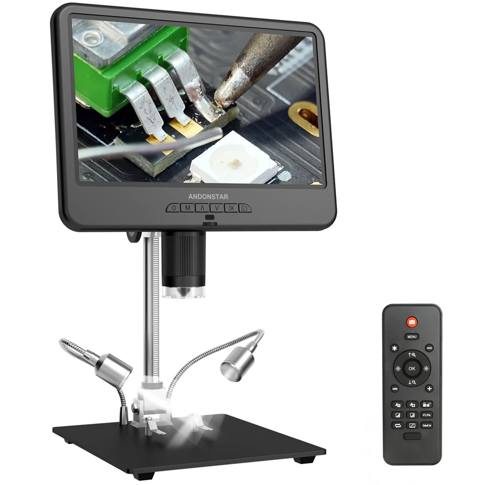 Andonstar AD210 Digital Microscope 10.1 inch Adjustable LCD for Electronics Microscope Tool PCB/SMD 1080P Soldering