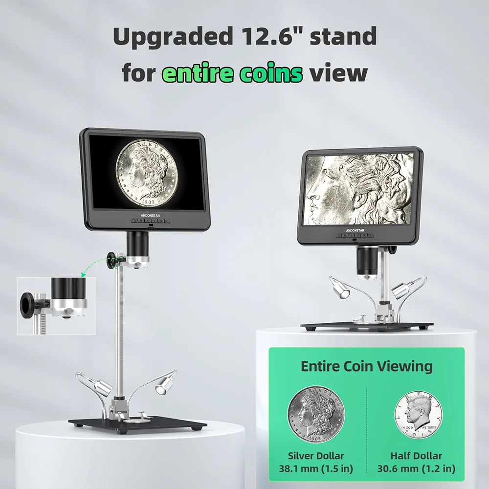 Andonstar AD210 Digital Microscope 10.1 inch Adjustable LCD for Electronics Microscope Tool PCB/SMD 1080P Soldering Andonstar AD210 Digital Microscope 10.1 inch Adjustable LCD for Electronics Microscope Tool PCB/SMD 1080P Soldering