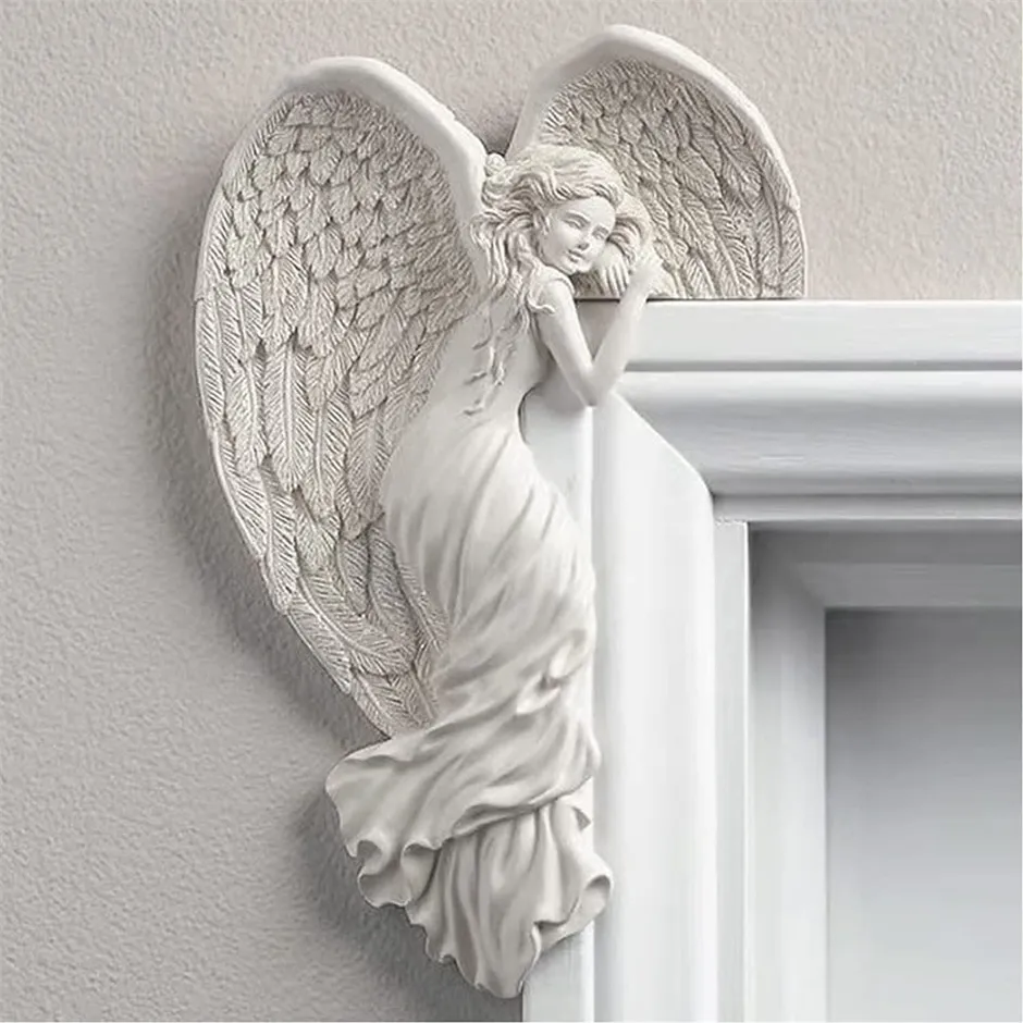 Angel Wings Home Gift Resin Craft Door Frame Ornament Indoor and Outdoor Garden Door Ornament Angel Wings Home Gift Resin Craft Door Frame Ornament Indoor and Outdoor Garden Door Ornament