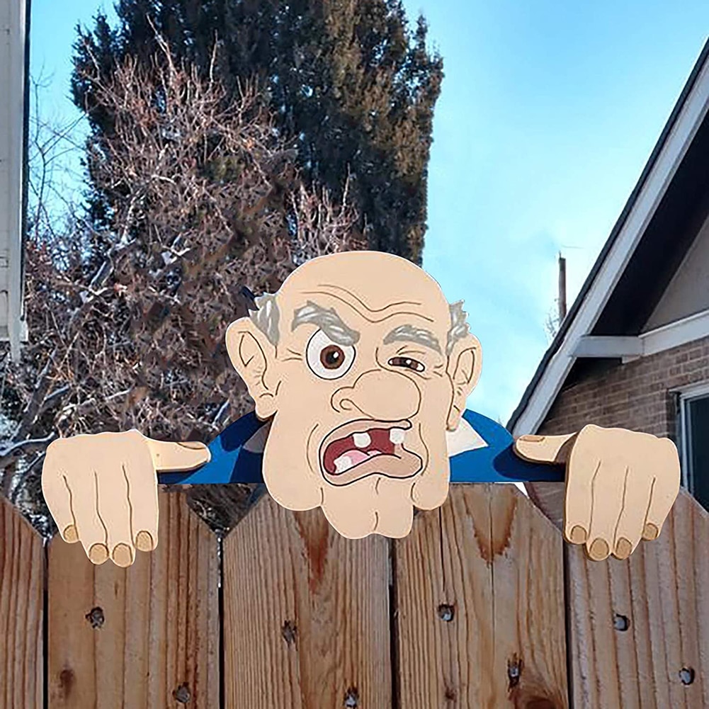 Angry Grandma/Grandpa Fence Peeker Angry Grandma/Grandpa Fence Peeker