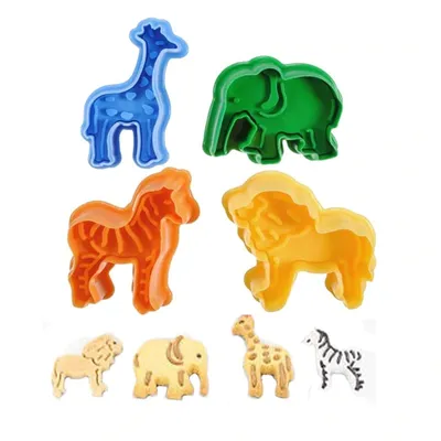 Animal Cookie Cutters Mold Set (4pcs) Animal Cookie Cutters Mold Set (4pcs)