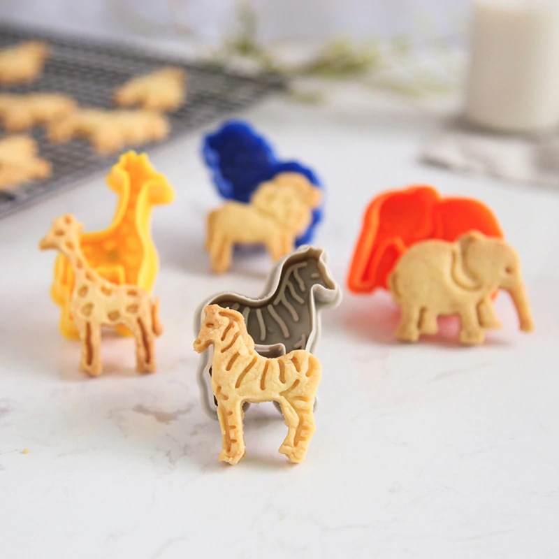 Animal Cookie Cutters Mold Set (4pcs) Animal Cookie Cutters Mold Set (4pcs)