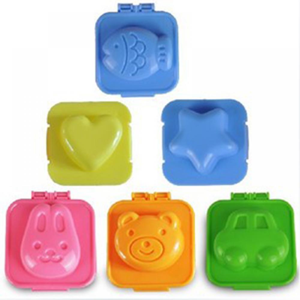 Animal Design Boiled Egg Molds (6 pcs)