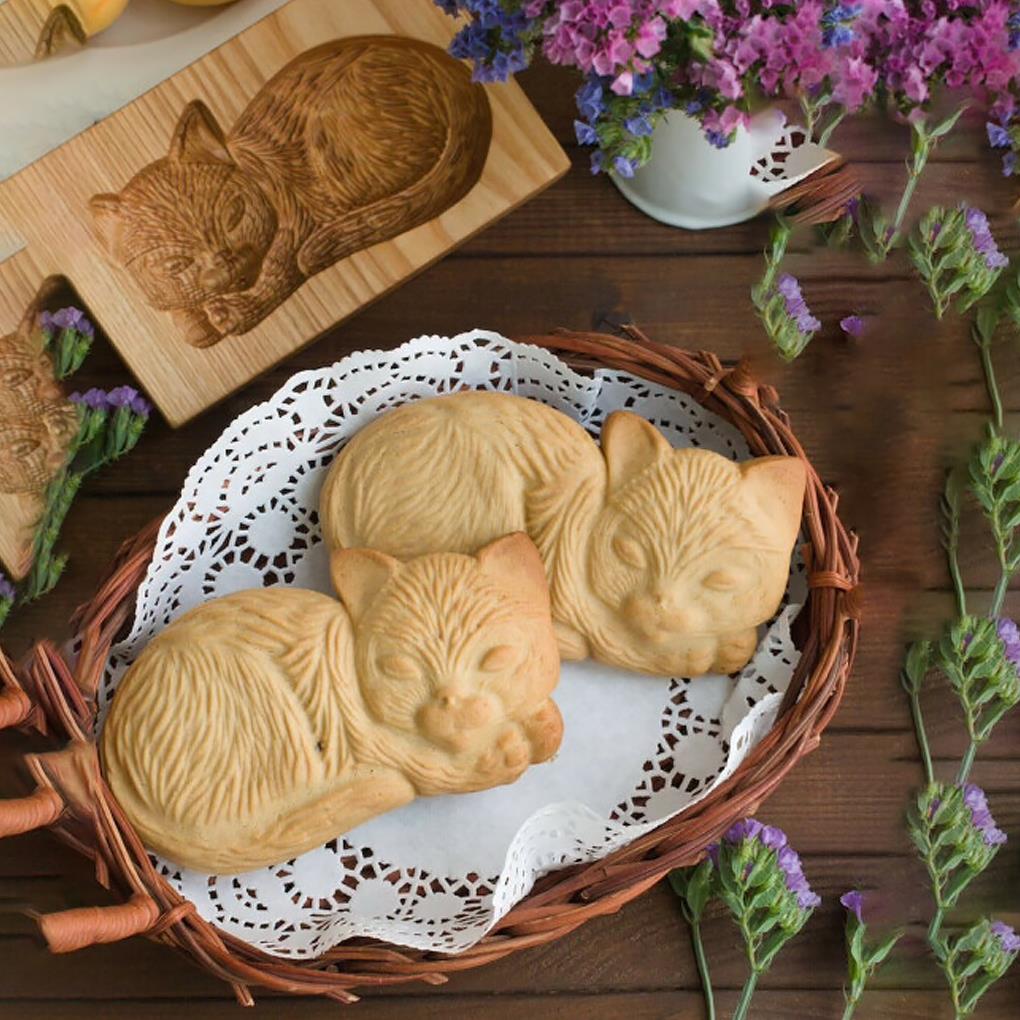 Animal Design Wooden Cookie Press Animal Design Wooden Cookie Press