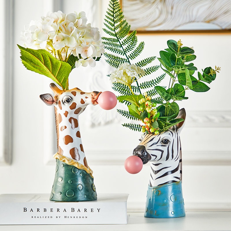 Animal Head Vases Home Decoration Animal Head Vases Home Decoration