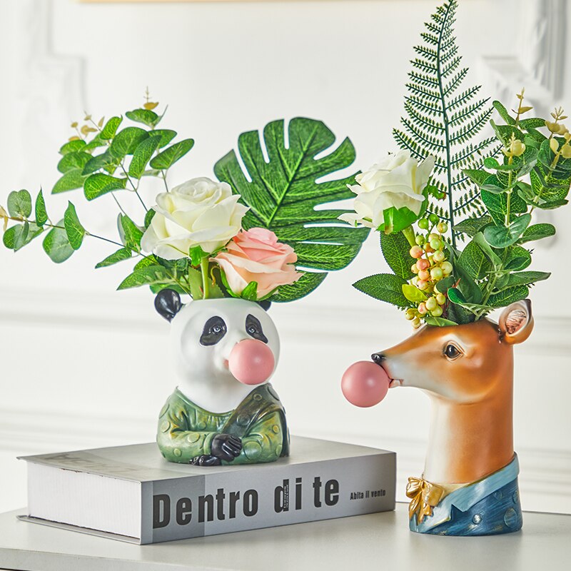 Animal Head Vases Home Decoration Animal Head Vases Home Decoration