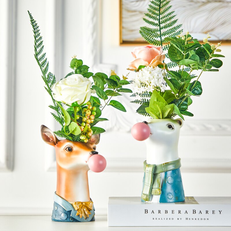 Animal Head Vases Home Decoration Animal Head Vases Home Decoration