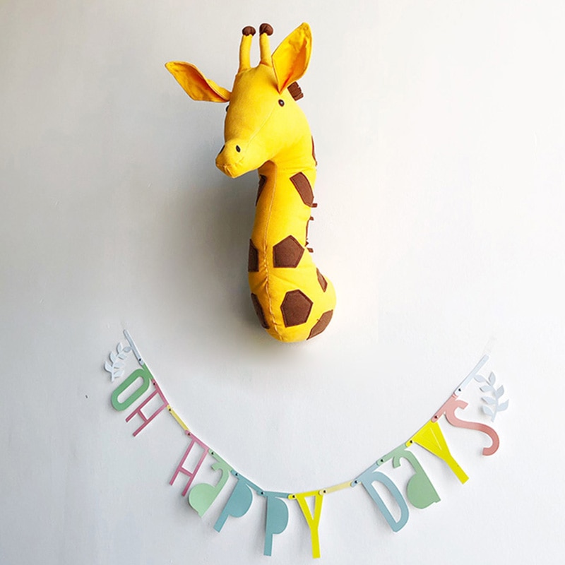 Animal Head Wall Decor Plush Animal Head Animal Head Wall Decor Plush Animal Head
