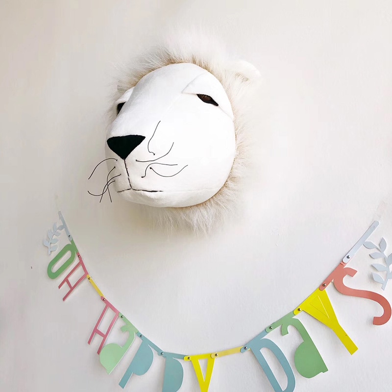 Animal Head Wall Decor Plush Animal Head Animal Head Wall Decor Plush Animal Head