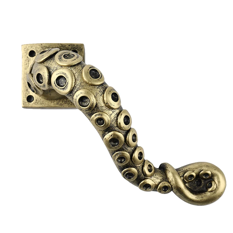 Animal Style Vintage Octopus Door Knob Outdoor Hook Furniture Drawer Bar Pulls Handle Hardware Ancient Pull Home Door