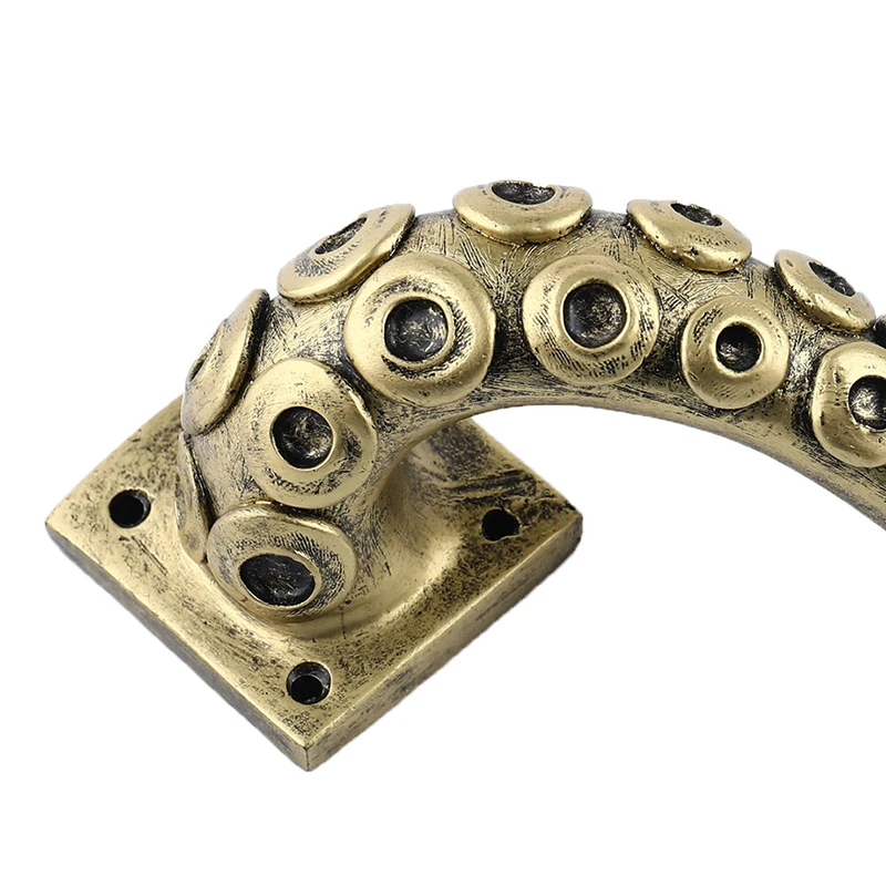 Animal Style Vintage Octopus Door Knob Outdoor Hook Furniture Drawer Bar Pulls Handle Hardware Ancient Pull Home Door