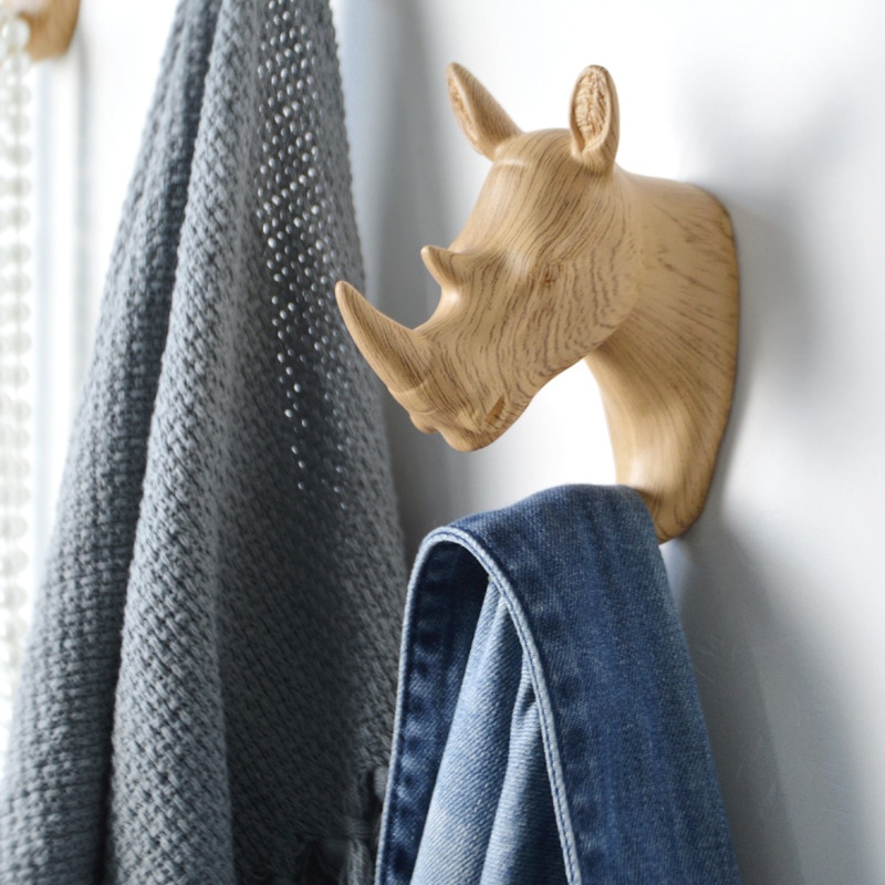 Animal Wall Hooks Metallic Color