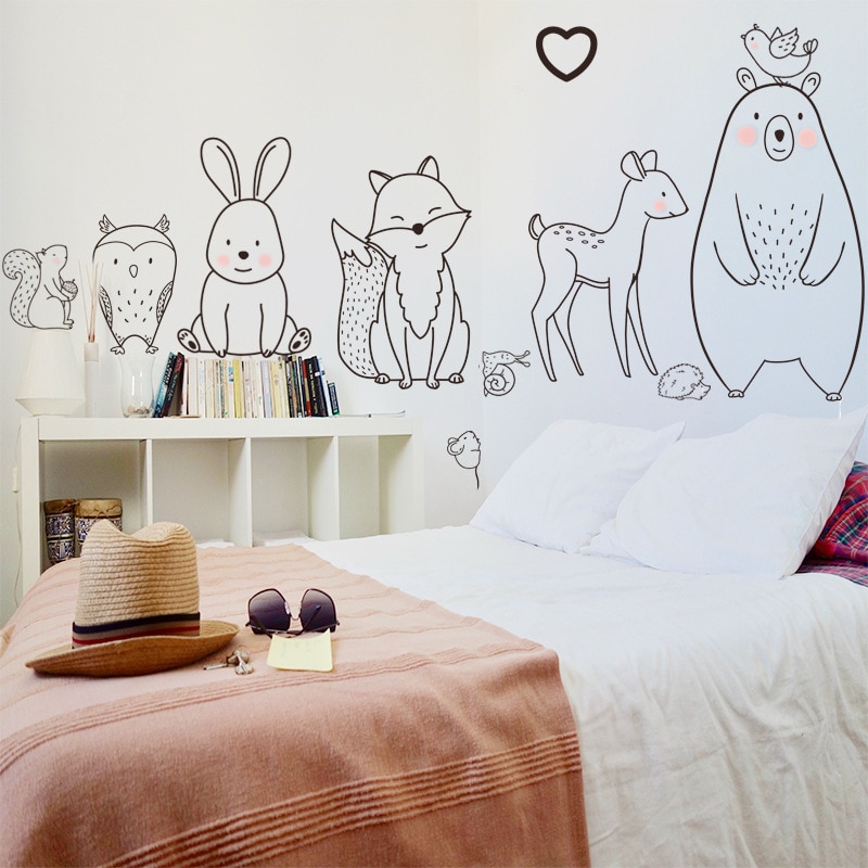 Animal Wall Stickers Children Room Decals Animal Wall Stickers Children Room Decals