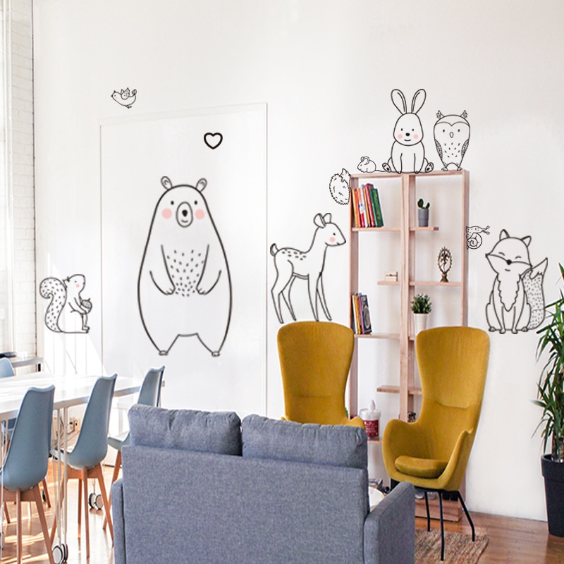 Animal Wall Stickers Children Room Decals Animal Wall Stickers Children Room Decals