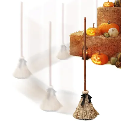 Animated Floating Lighted Witch Broom with Spooky Sound/Mute Mode – Dancing Magic Broom for Home Party Decorations Animated Floating Lighted Witch Broom with Spooky Sound/Mute Mode – Dancing Magic Broom for Home Party Decorations