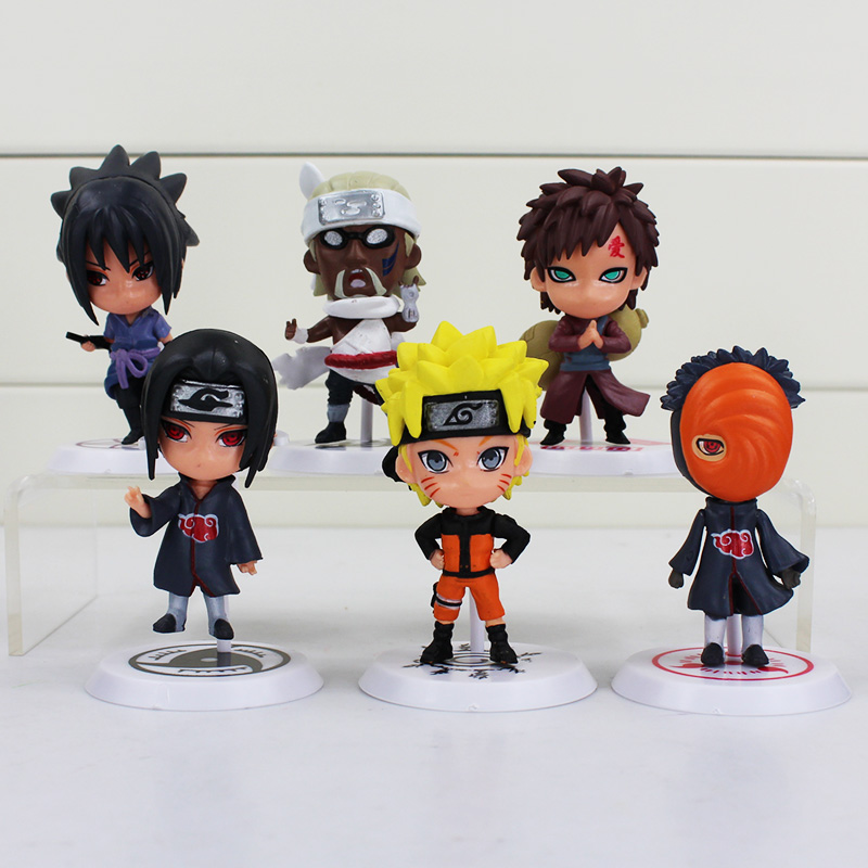 Anime Action Figure Naruto Cute Toys (6pcs) Anime Action Figure Naruto Cute Toys (6pcs)