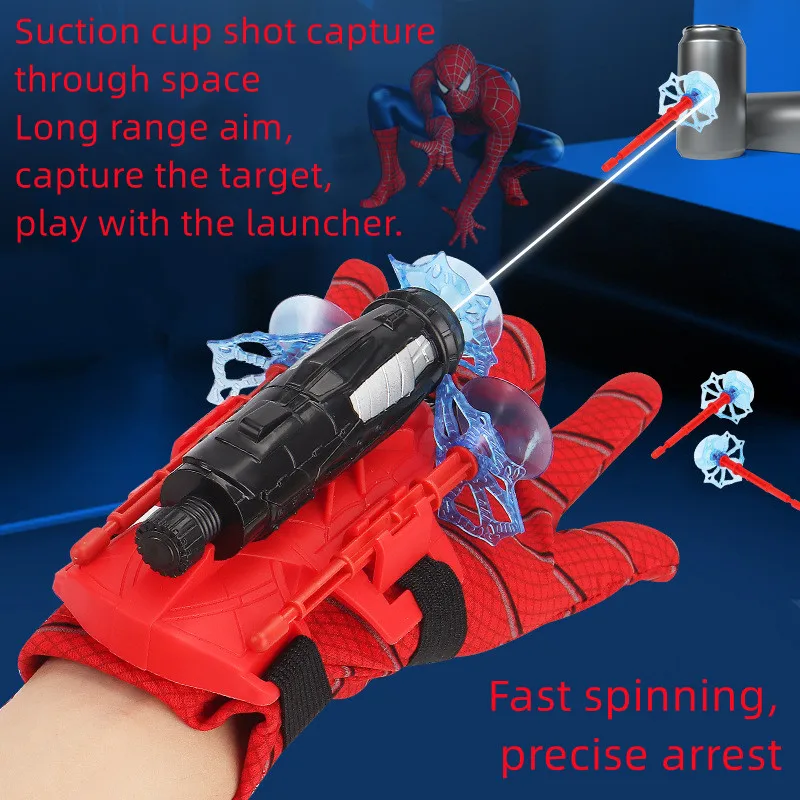 Anime Figure Wrist Launcher ML Legends Spiderman Shooters Toys Spider Man Cosplay Accessories Props Gloves Gift kids Toy