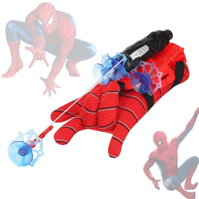 Anime Figure Wrist Launcher ML Legends Spiderman Shooters Toys Spider Man Cosplay Accessories Props Gloves Gift kids Toy