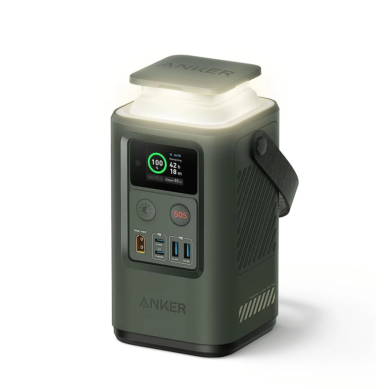 Anker Power Bank (PowerCore Reserve 192Wh) 60000mAh LiFePO4 Portable Charger with Smart Digital Display