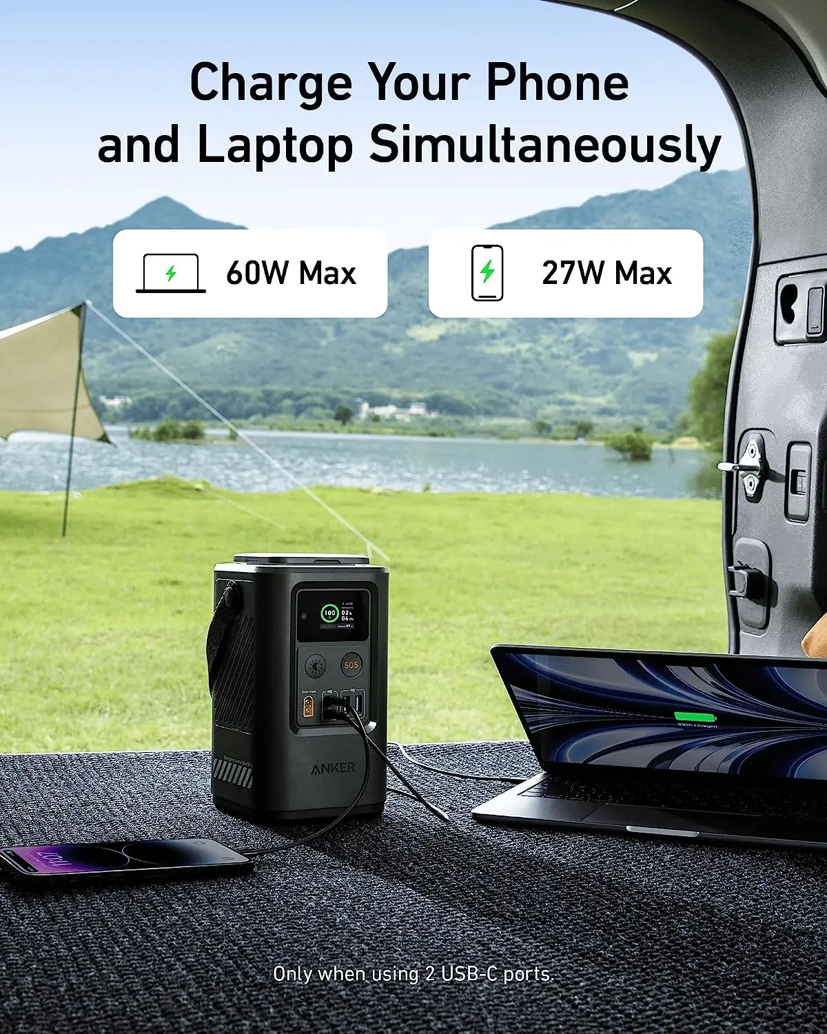 Anker Power Bank (PowerCore Reserve 192Wh) 60000mAh LiFePO4 Portable Charger with Smart Digital Display Anker Power Bank (PowerCore Reserve 192Wh) 60000mAh LiFePO4 Portable Charger with Smart Digital Display
