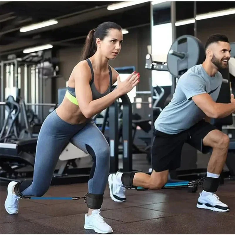 Ankle Straps Resistance Bands Set Fitness Workout Exercise Equipment Ankle Weight Yoga Elastic Fitness Band For Gym Man