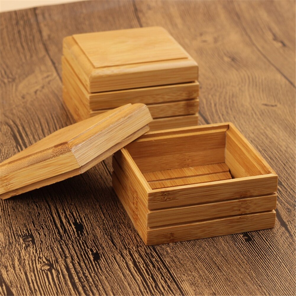 Anti Bacterial Bamboo Wooden Soap Box Anti Bacterial Bamboo Wooden Soap Box