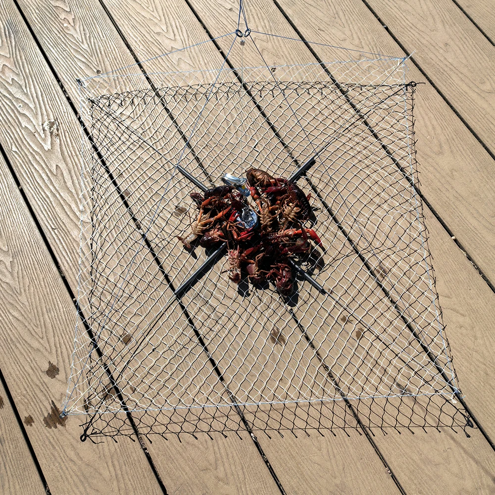 Anti Bite Wire Crab Cage, Underwater Elastic Shrinkage Fishing Net, 60cm Diameter, Professional Underwater Fishing Anti Bite Wire Crab Cage, Underwater Elastic Shrinkage Fishing Net, 60cm Diameter, Professional Underwater Fishing