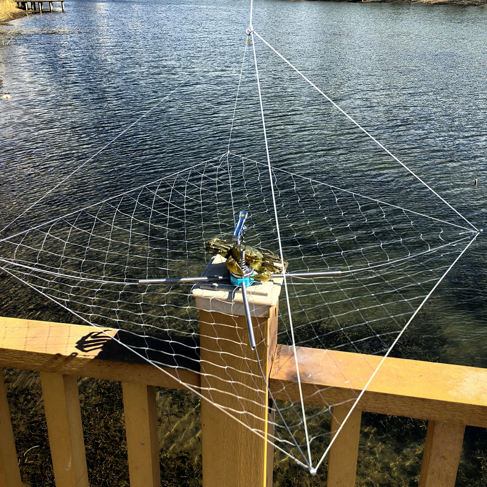 Anti Bite Wire Crab Cage, Underwater Elastic Shrinkage Fishing Net, 60cm Diameter, Professional Underwater Fishing Anti Bite Wire Crab Cage, Underwater Elastic Shrinkage Fishing Net, 60cm Diameter, Professional Underwater Fishing