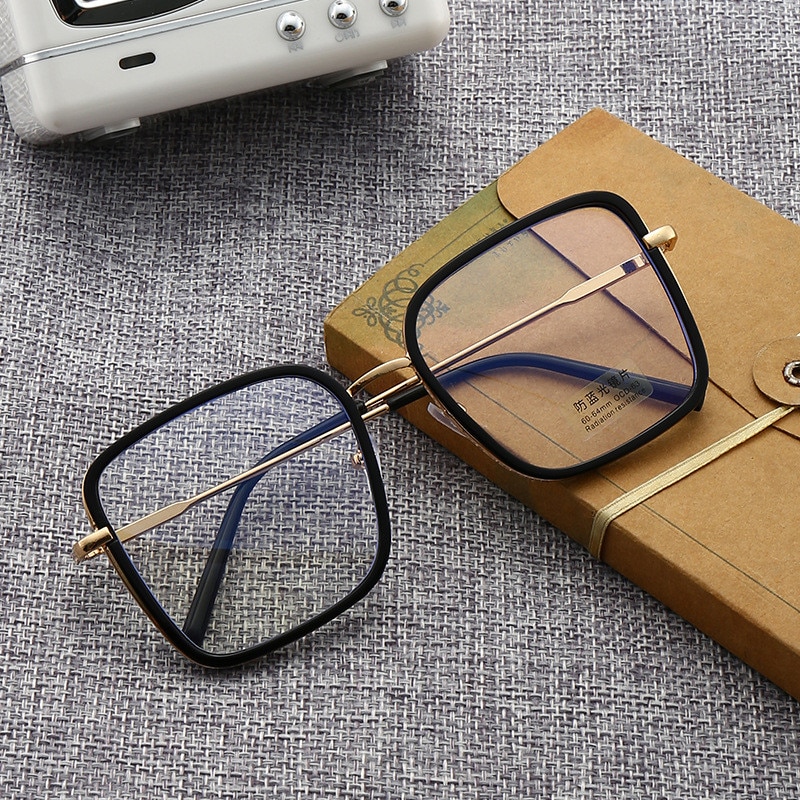 Anti Blue Light Big Square Eyeglasses Anti Blue Light Big Square Eyeglasses