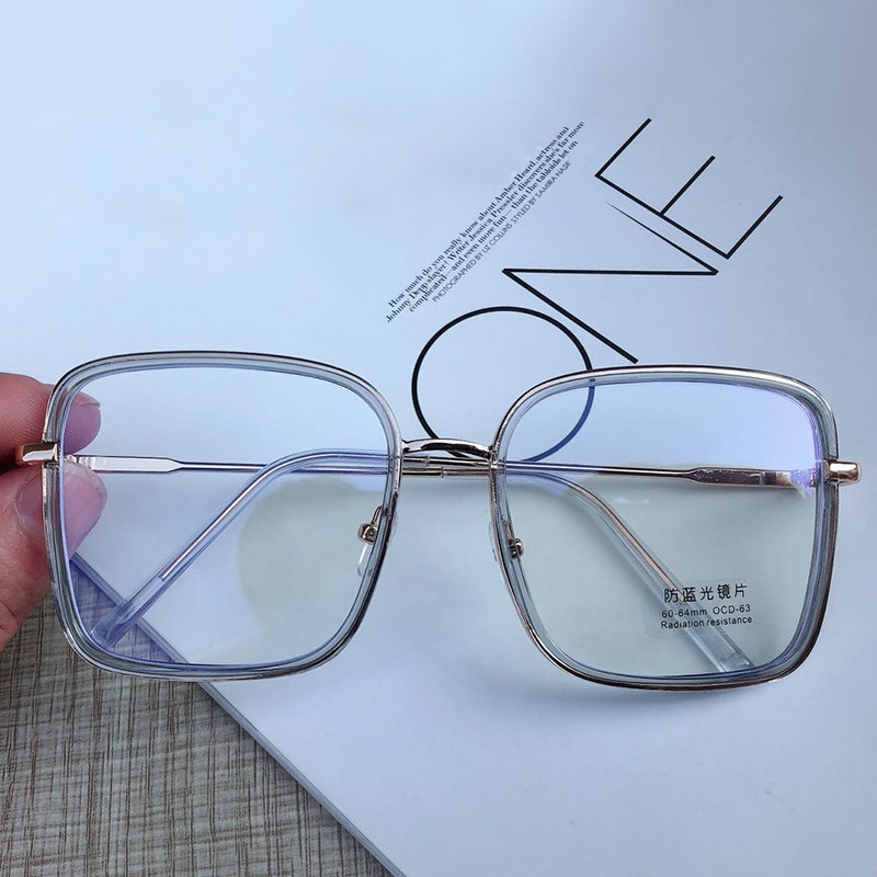 Anti Blue Light Big Square Eyeglasses Anti Blue Light Big Square Eyeglasses