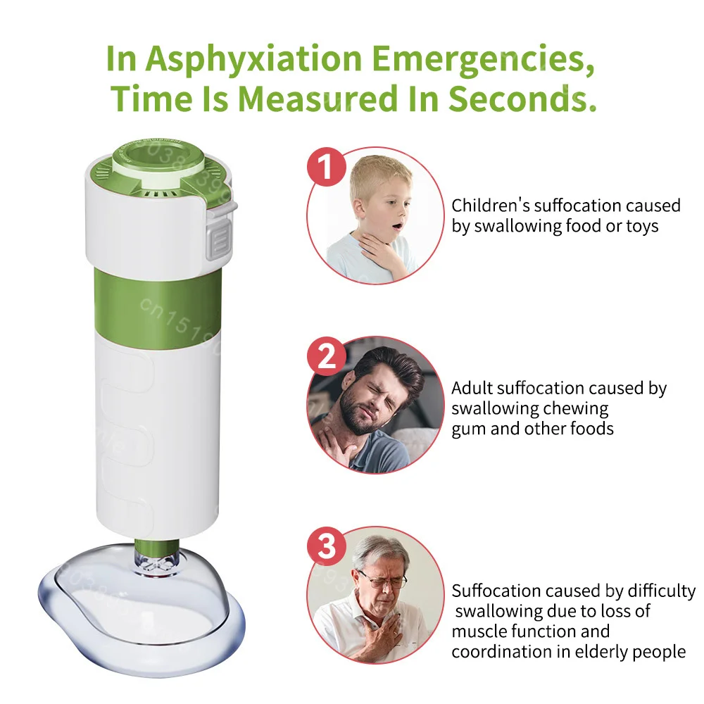 Anti Choking Automatic Device Life Saving Suction Emergency Anti Asphyxia Mask First Aid Kit Adults and Children Home