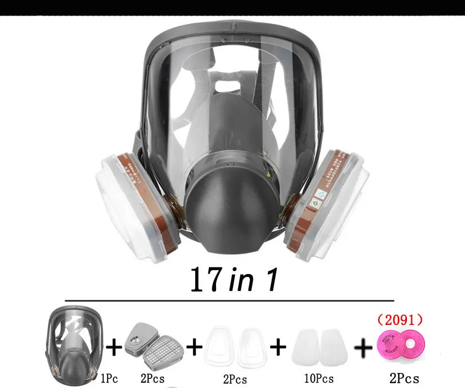 Anti-Fog Dustproof 6800 Full Face Gas Mask Industrial Painting Spraying Respirator Filter Safety Work Formaldehyde Anti-Fog Dustproof 6800 Full Face Gas Mask Industrial Painting Spraying Respirator Filter Safety Work Formaldehyde