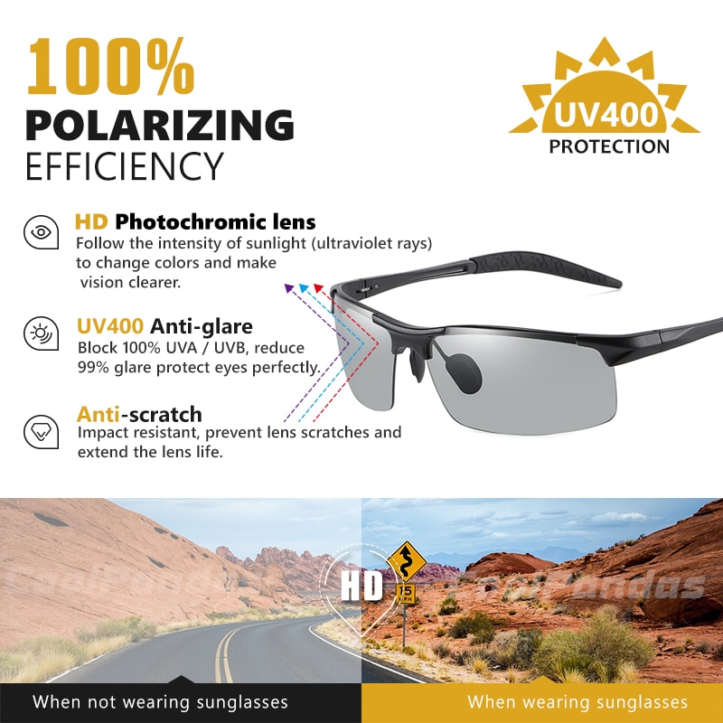 Anti Glare Photochromic Sunglass Anti Glare Photochromic Sunglass