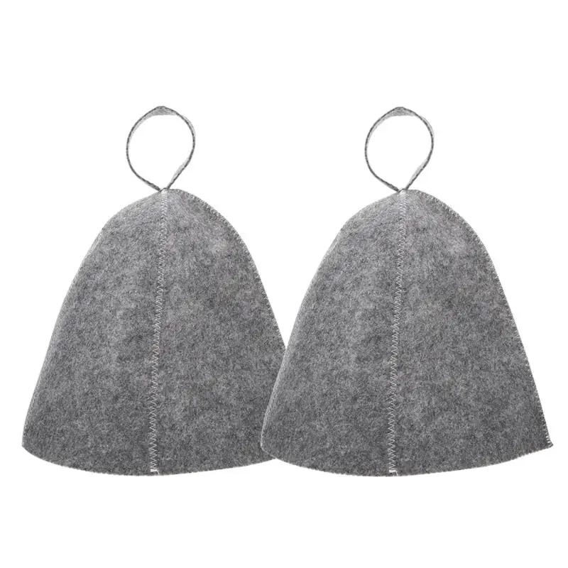 Anti-heat Sauna Felt Hats (2Pcs)