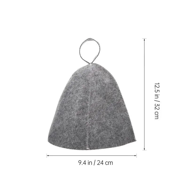 Anti-heat Sauna Felt Hats (2Pcs)