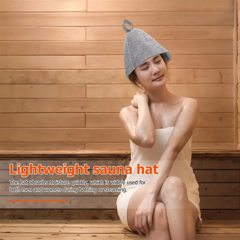 Anti-heat Sauna Felt Hats (2Pcs)