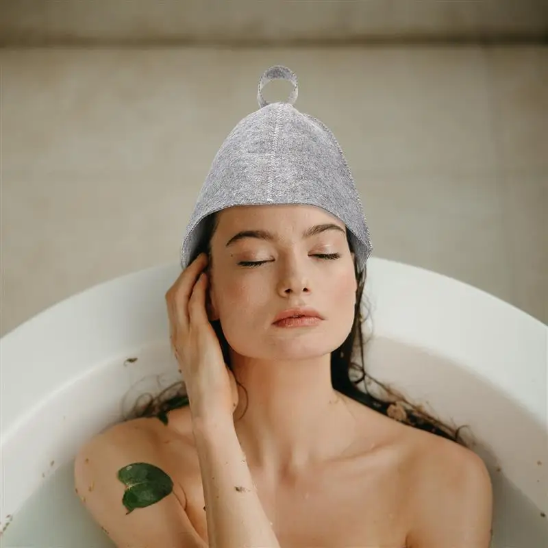 Anti-heat Sauna Felt Hats (2Pcs)