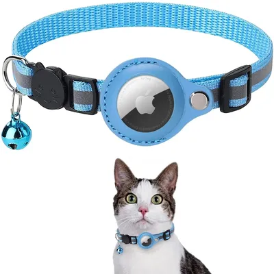 Anti Lost Cat Collar Waterproof Reflective Pet Kitten Necklace Protective Tracker With Bell Cats Accesories Anti Lost Cat Collar Waterproof Reflective Pet Kitten Necklace Protective Tracker With Bell Cats Accesories