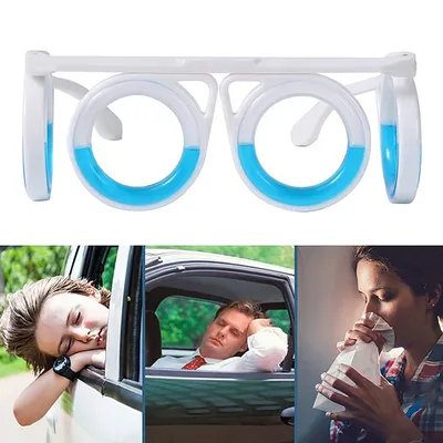 Anti-Motion Sickness Liquid Glasses Portable Lensless Driving Sickness Goggles Anti-Sickness Glasses For Children Adult